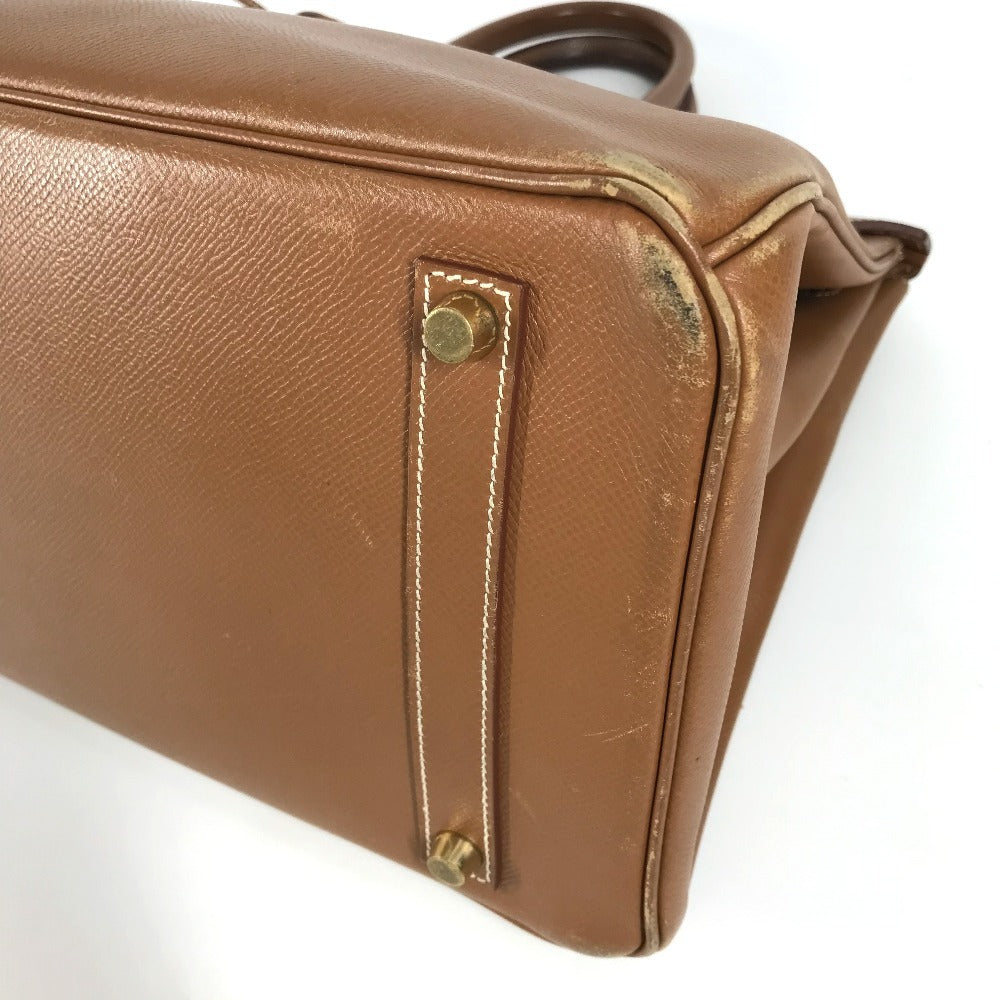 HERMES トートバッグ バーキン35 カバン  ハンドバッグ レザー ユニセックス ゴールド - brandshop-reference