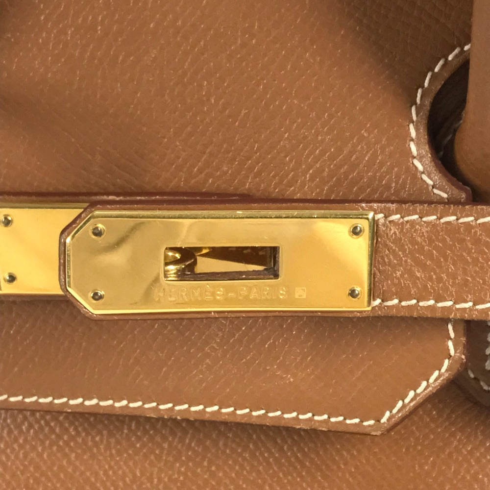 HERMES トートバッグ バーキン35 カバン  ハンドバッグ レザー ユニセックス ゴールド - brandshop-reference