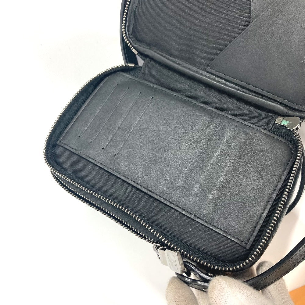 LOUIS VUITTON M69534  モノグラムエクリプス  ダブルフォンポーチ ポシェット カバン 斜め掛け ショルダーバッグ モノグラムエクリプスキャンバス ユニセックス ブラック - brandshop-reference