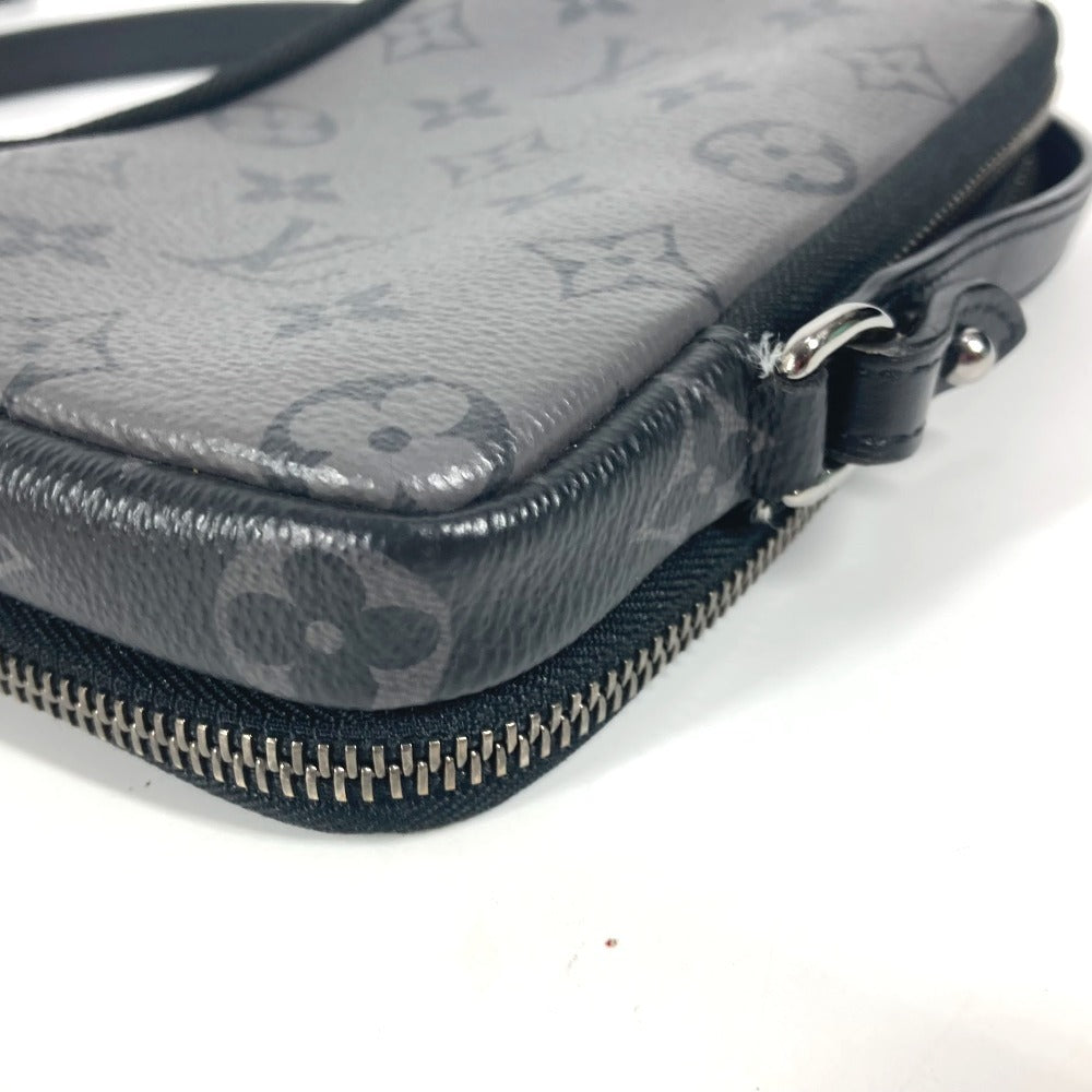 LOUIS VUITTON M69534  モノグラムエクリプス  ダブルフォンポーチ ポシェット カバン 斜め掛け ショルダーバッグ モノグラムエクリプスキャンバス ユニセックス ブラック - brandshop-reference