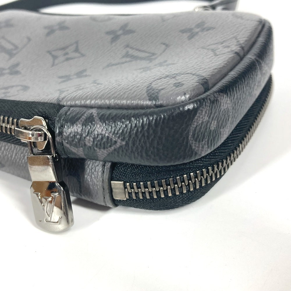LOUIS VUITTON M69534  モノグラムエクリプス  ダブルフォンポーチ ポシェット カバン 斜め掛け ショルダーバッグ モノグラムエクリプスキャンバス ユニセックス ブラック - brandshop-reference