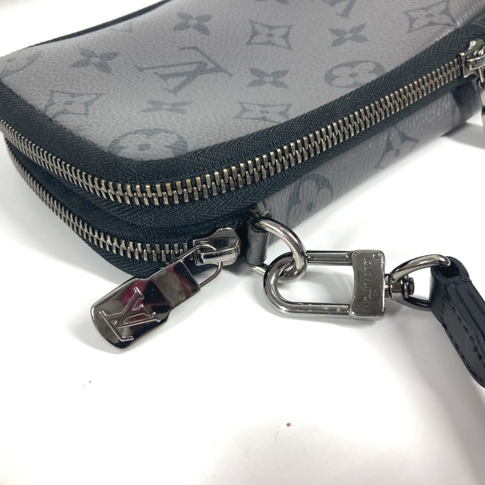 LOUIS VUITTON M69534  モノグラムエクリプス  ダブルフォンポーチ ポシェット カバン 斜め掛け ショルダーバッグ モノグラムエクリプスキャンバス ユニセックス ブラック - brandshop-reference