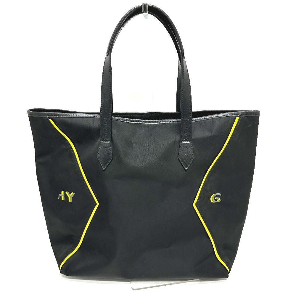 GIVENCHY ロゴ ショルダーバッグ カバン 肩掛け トートバッグ レザー/ナイロン ユニセックス ブラック - brandshop-reference
