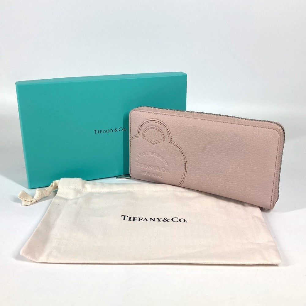 TIFFANY&Co. リターントゥティファニー ハート ラージ ジップ ウォレット ラウンドファスナー 長財布 レザー レディース ライトピンク - brandshop-reference