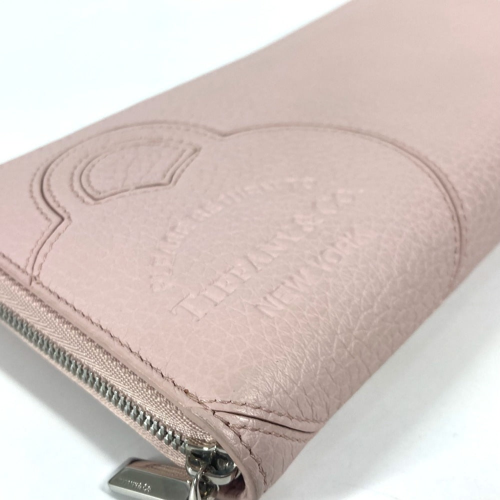 TIFFANY&Co. リターントゥティファニー ハート ラージ ジップ ウォレット ラウンドファスナー 長財布 レザー レディース ライトピンク - brandshop-reference