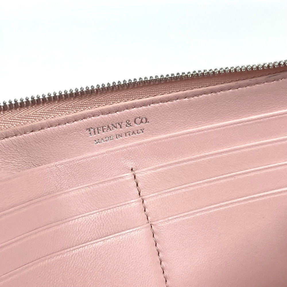 TIFFANY&Co. リターントゥティファニー ハート ラージ ジップ ウォレット ラウンドファスナー 長財布 レザー レディース ライトピンク - brandshop-reference