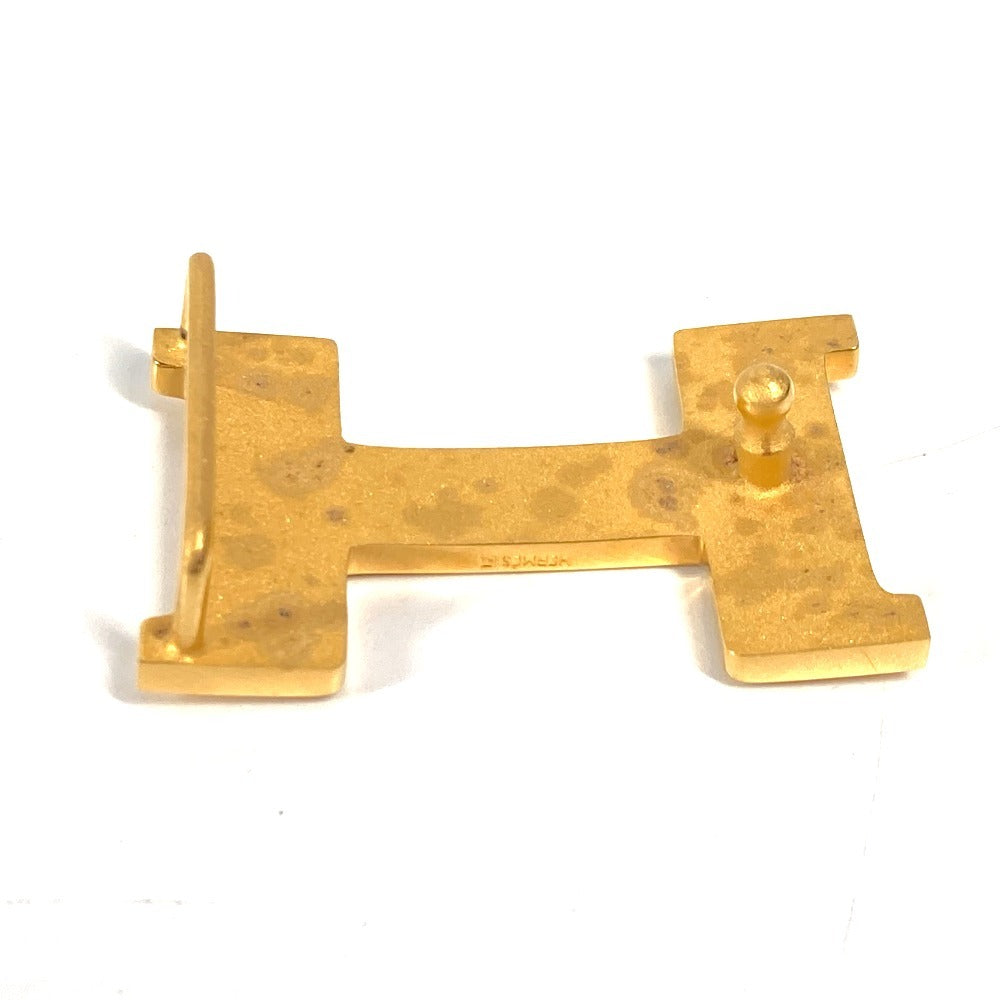 HERMES Hロゴ バックルのみ ベルト メタル ユニセックス ゴールド - brandshop-reference