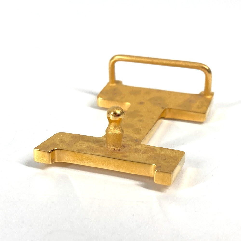 HERMES Hロゴ バックルのみ ベルト メタル ユニセックス ゴールド - brandshop-reference