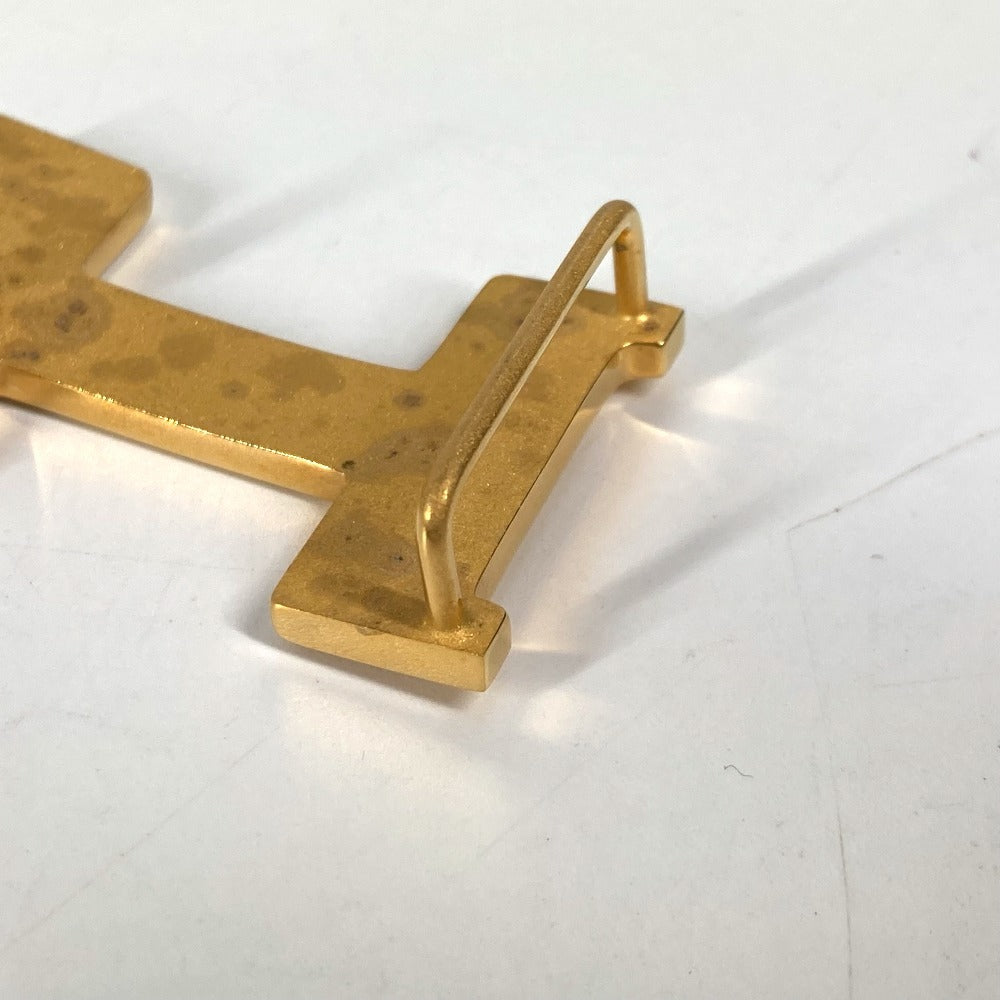 HERMES Hロゴ バックルのみ ベルト メタル ユニセックス ゴールド - brandshop-reference