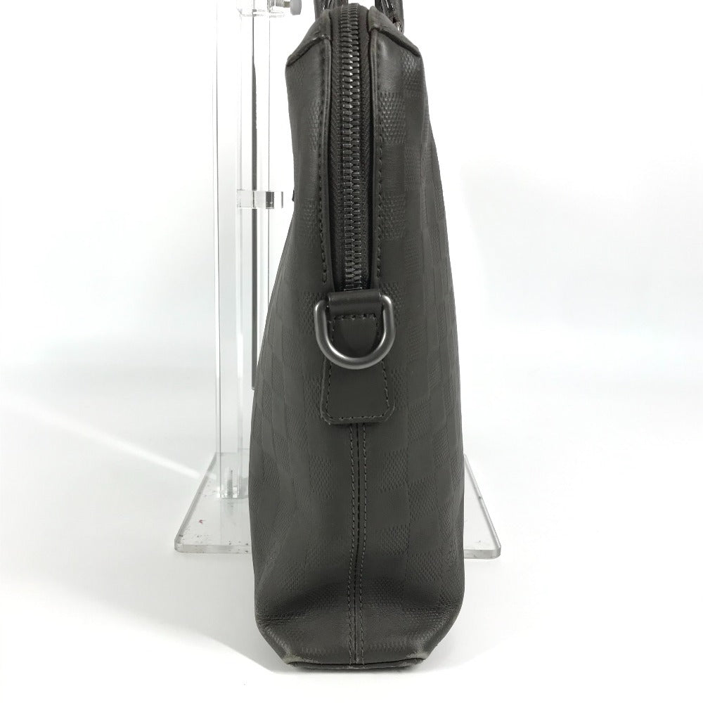 LOUIS VUITTON ダミエアンフィニ ポルトドキュマンジュール PDJ 書類バッグ トートバッグ カバン ブリーフケース ハンドバッグ ビジネスバッグ ダミエアンフィニレザー ユニセックス グラニ グレージュ - brandshop-reference