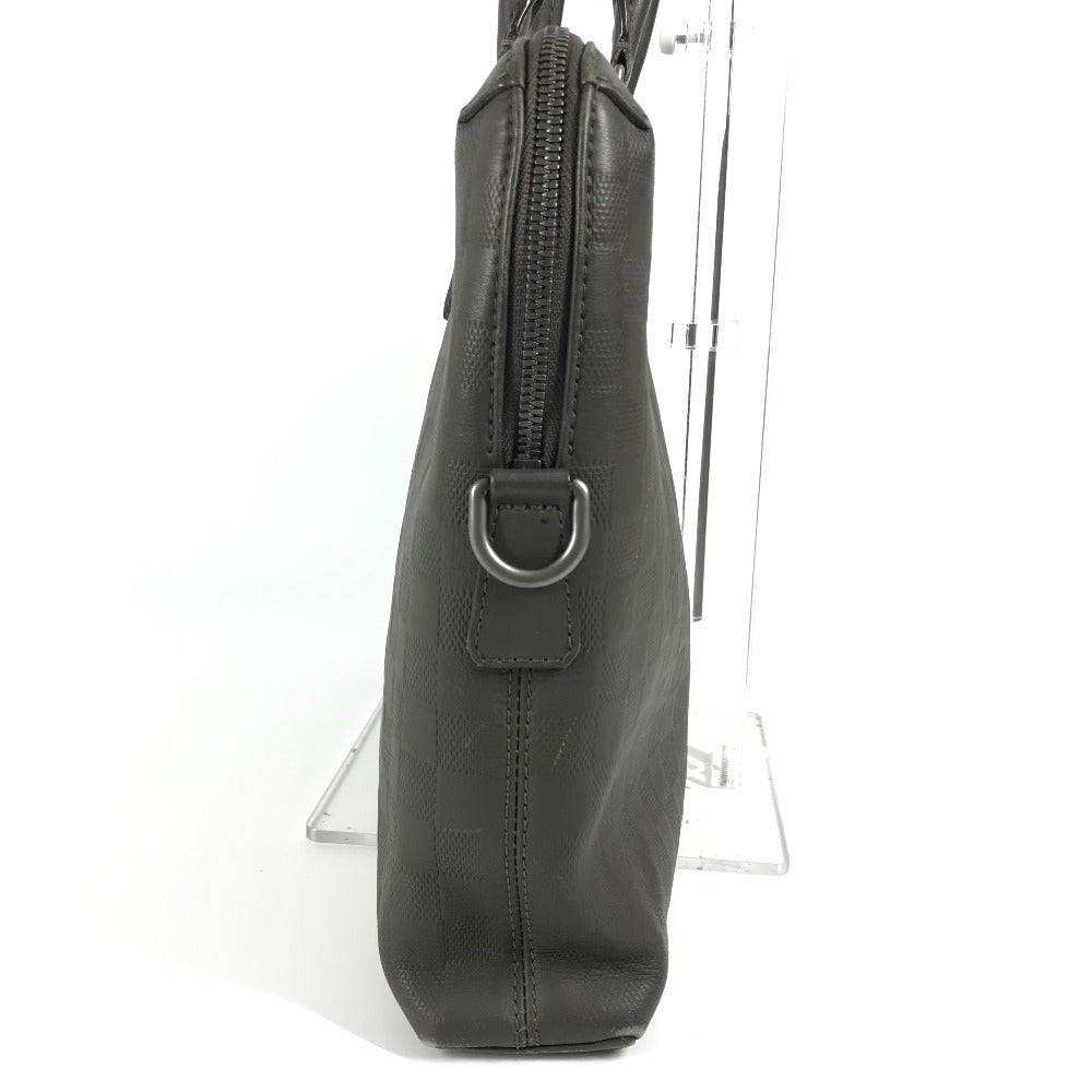 LOUIS VUITTON ダミエアンフィニ ポルトドキュマンジュール PDJ 書類バッグ トートバッグ カバン ブリーフケース ハンドバッグ ビジネスバッグ ダミエアンフィニレザー ユニセックス グラニ グレージュ - brandshop-reference