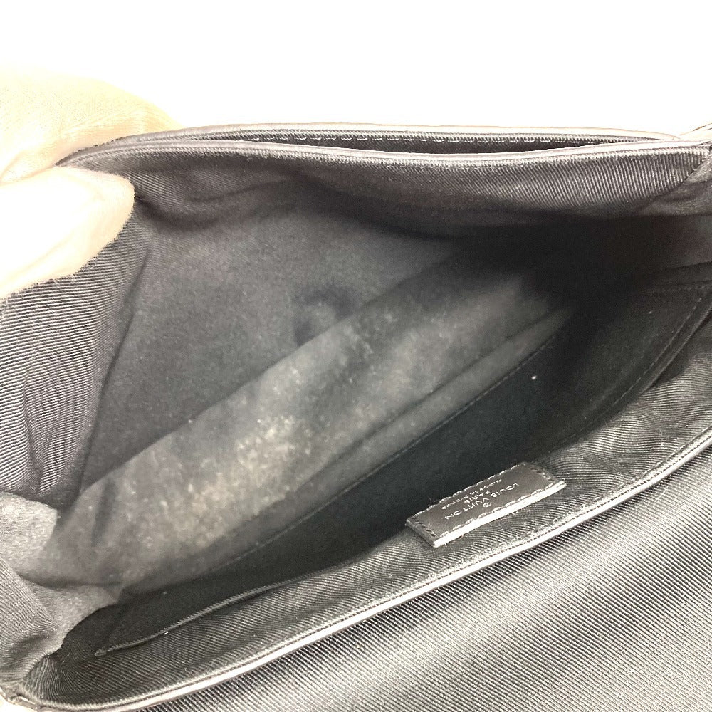 LOUIS VUITTON N42711  ダミエアンフィニ ディストリクト PM NV3　 斜め掛け カバン フラップ メッセンジャーバッグ ショルダーバッグ ダミエアンフィニレザー ユニセックス ノワール ブラック - brandshop-reference