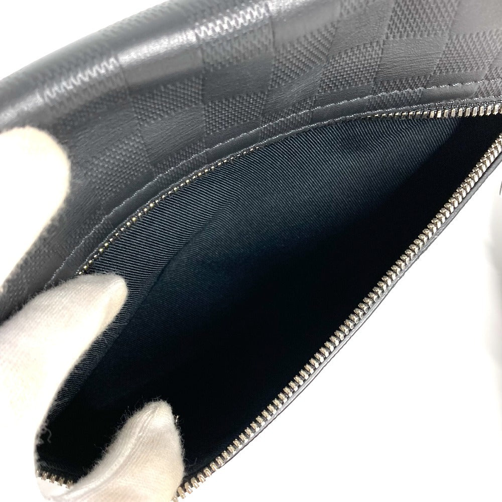 LOUIS VUITTON N42711  ダミエアンフィニ ディストリクト PM NV3　 斜め掛け カバン フラップ メッセンジャーバッグ ショルダーバッグ ダミエアンフィニレザー ユニセックス ノワール ブラック - brandshop-reference