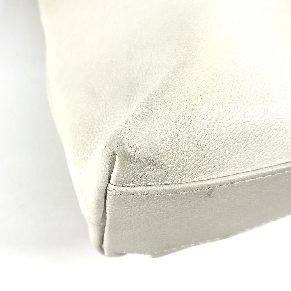 CHANEL CC ココマーク  Wチェーン カバン 肩掛け トートバッグ ショルダーバッグ ソフトキャビアスキン レディース ホワイト - brandshop-reference