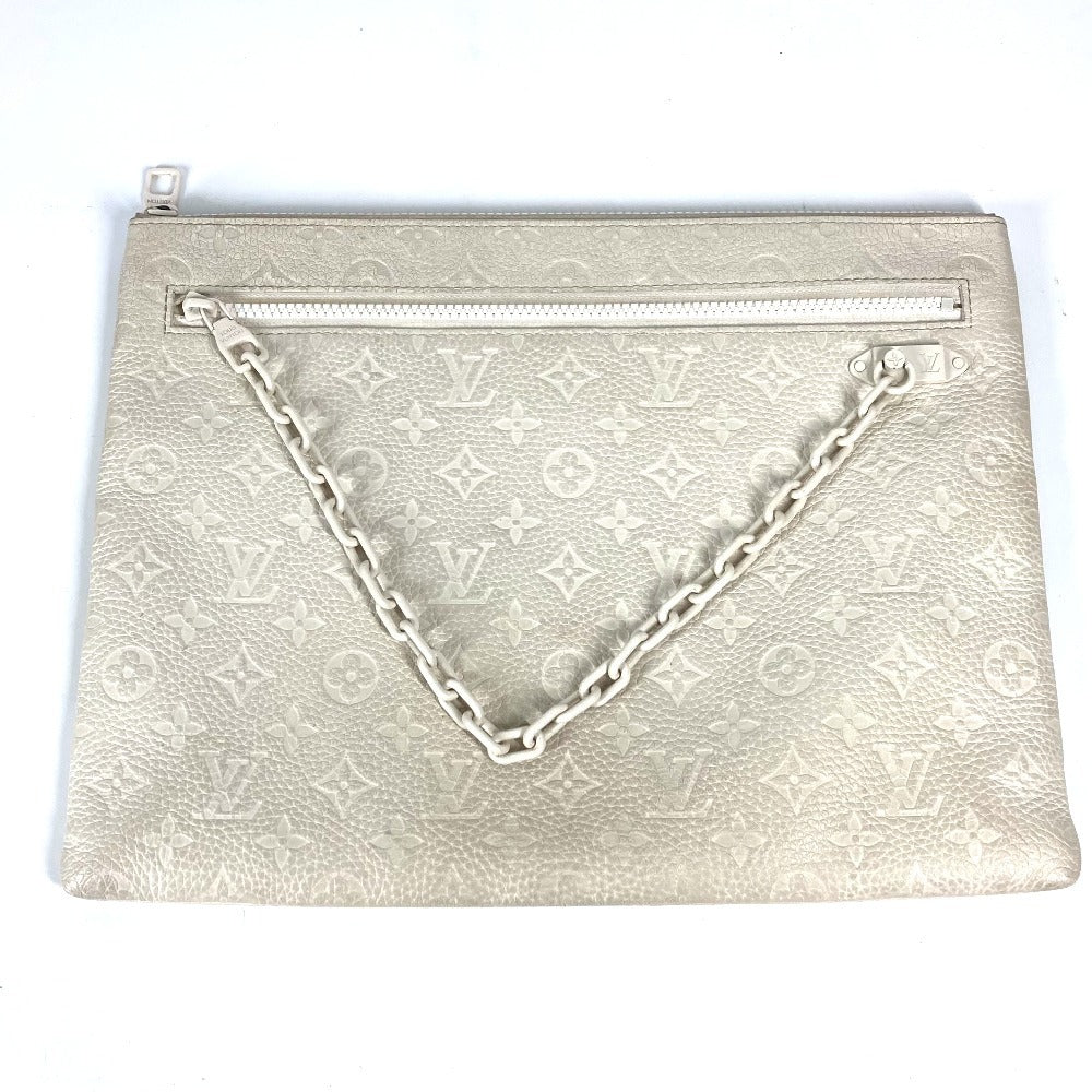 LOUIS VUITTON M67462 トリヨン モノグラム ポシェット A4 ヴァージルアブロー ポーチ カバン チェーン クラッチバッグ トリヨンレザー ユニセックス ホワイト - brandshop-reference