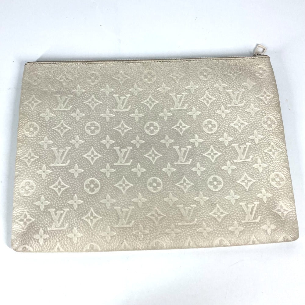 LOUIS VUITTON M67462 トリヨン モノグラム ポシェット A4 ヴァージルアブロー ポーチ カバン チェーン クラッチバッグ トリヨンレザー ユニセックス ホワイト - brandshop-reference