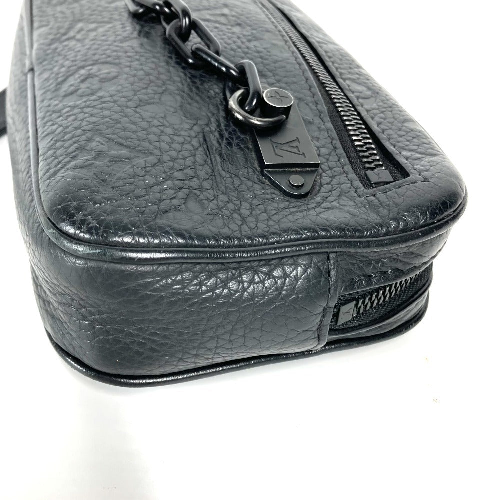 LOUIS VUITTON M55703  モノグラムトリヨン チェーン  ポシェットヴォルガ  カバン ポーチ セカンドバッグ ストラップ付 クラッチバッグ トリヨンレザー ユニセックス ノワール ブラック - brandshop-reference