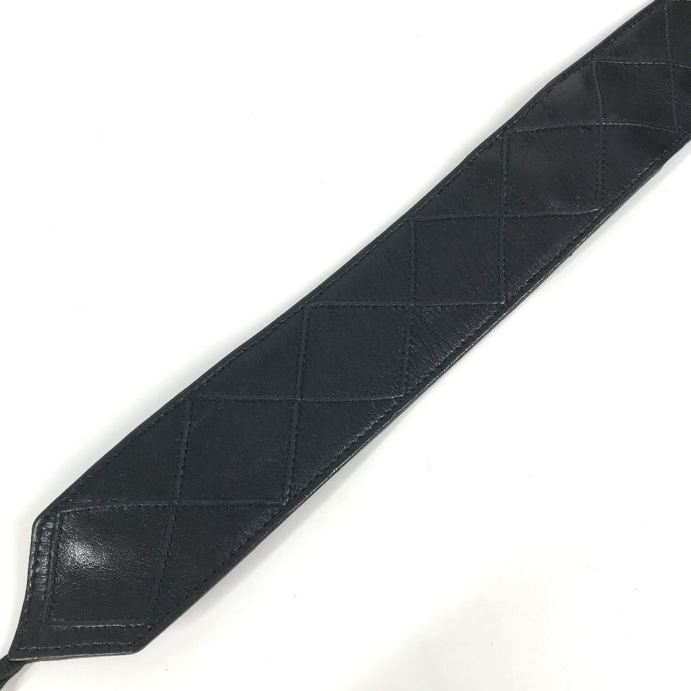 CHANEL ヴィンテージ CC ココマーク チェーン キルティング アクセサリー ベルト レザー レディース ブラック - brandshop-reference