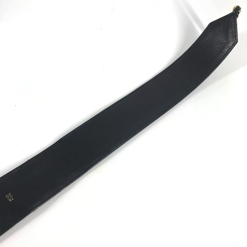 CHANEL ヴィンテージ CC ココマーク チェーン キルティング アクセサリー ベルト レザー レディース ブラック - brandshop-reference