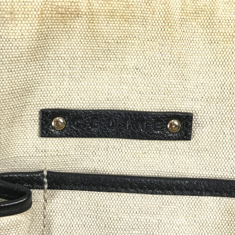 CELINE サルキー ロゴ ミニボストンバッグ カバン ハンドバッグ PVC/レザー レディース ブラック - brandshop-reference