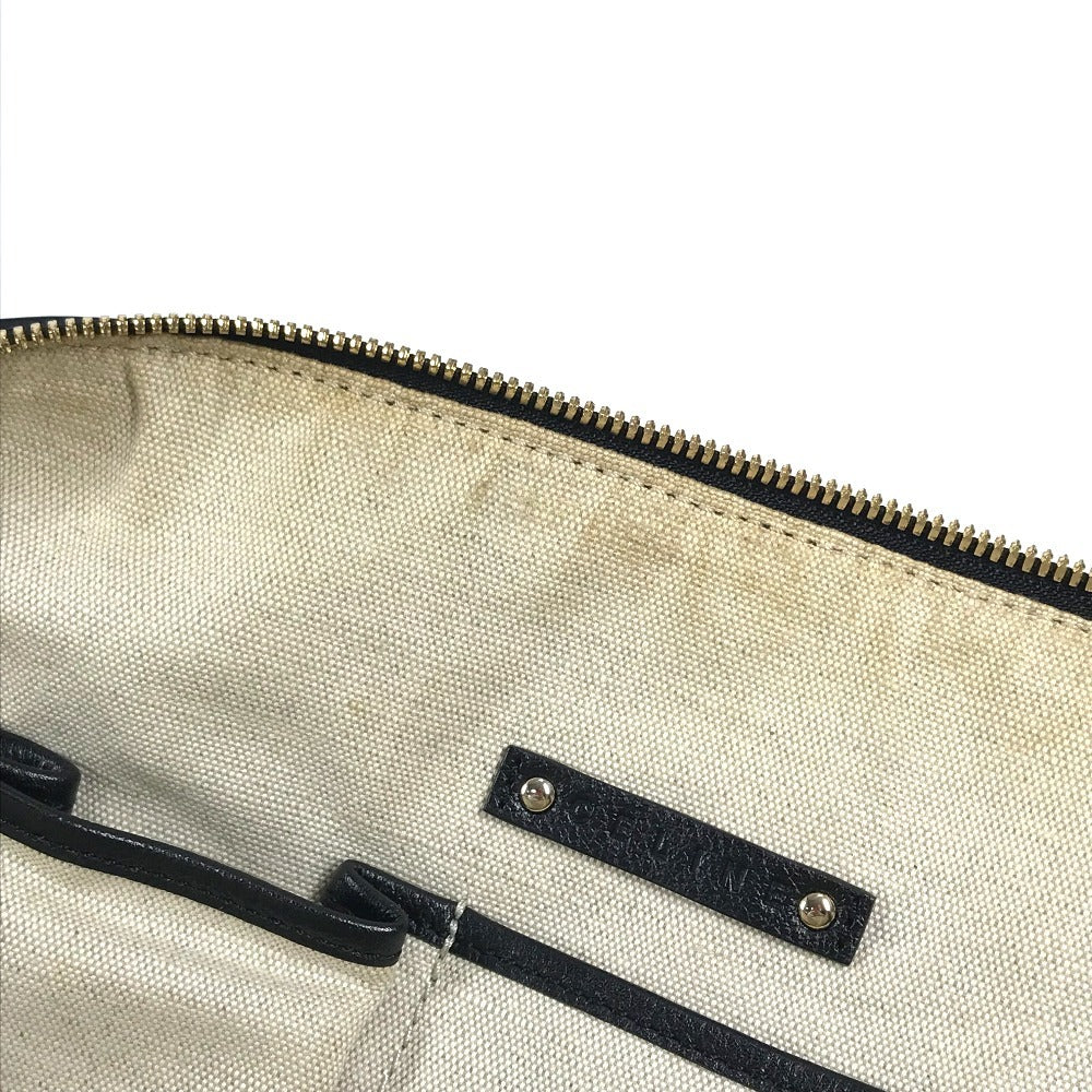 CELINE サルキー ロゴ ミニボストンバッグ カバン ハンドバッグ PVC/レザー レディース ブラック - brandshop-reference