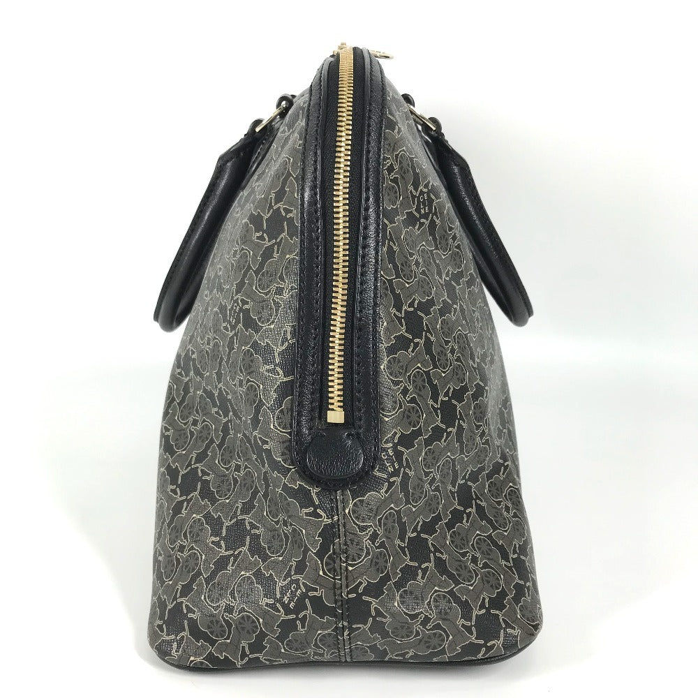 CELINE サルキー ロゴ ミニボストンバッグ カバン ハンドバッグ PVC/レザー レディース ブラック - brandshop-reference