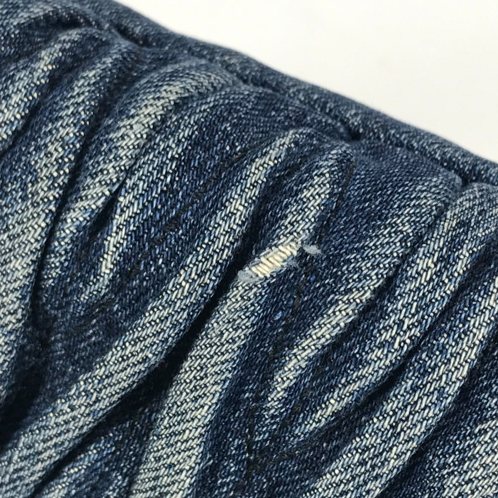 MIUMIU RN1069 ロゴ ハンドバッグ 肩掛け  トートバッグ デニム レディース ブルー - brandshop-reference