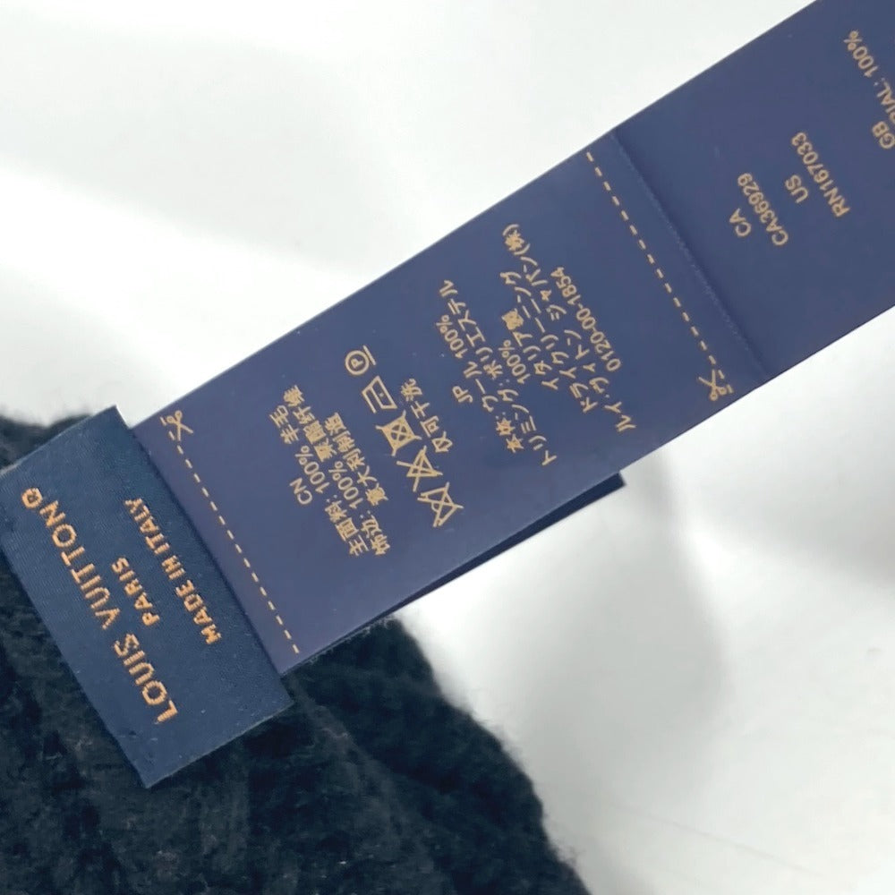 LOUIS VUITTON M77277 ビーニー・オンリー LV ビーニー 帽子 ニット帽 ニットキャップ ニット帽 ウール メンズ ノワール ブラック - brandshop-reference