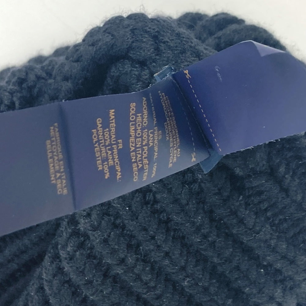 LOUIS VUITTON M77277 ビーニー・オンリー LV ビーニー 帽子 ニット帽 ニットキャップ ニット帽 ウール メンズ ノワール ブラック - brandshop-reference