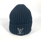 LOUIS VUITTON M77277 ビーニー・オンリー LV ビーニー 帽子 ニット帽 ニットキャップ ニット帽 ウール メンズ ノワール ブラック - brandshop-reference