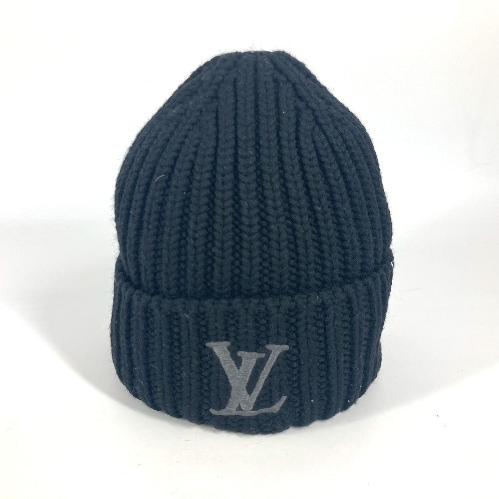 LOUIS VUITTON M77277 ビーニー・オンリー LV ビーニー 帽子 ニット帽 ニットキャップ ニット帽 ウール メンズ ノワール ブラック - brandshop-reference