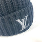 LOUIS VUITTON M77277 ビーニー・オンリー LV ビーニー 帽子 ニット帽 ニットキャップ ニット帽 ウール メンズ ノワール ブラック - brandshop-reference