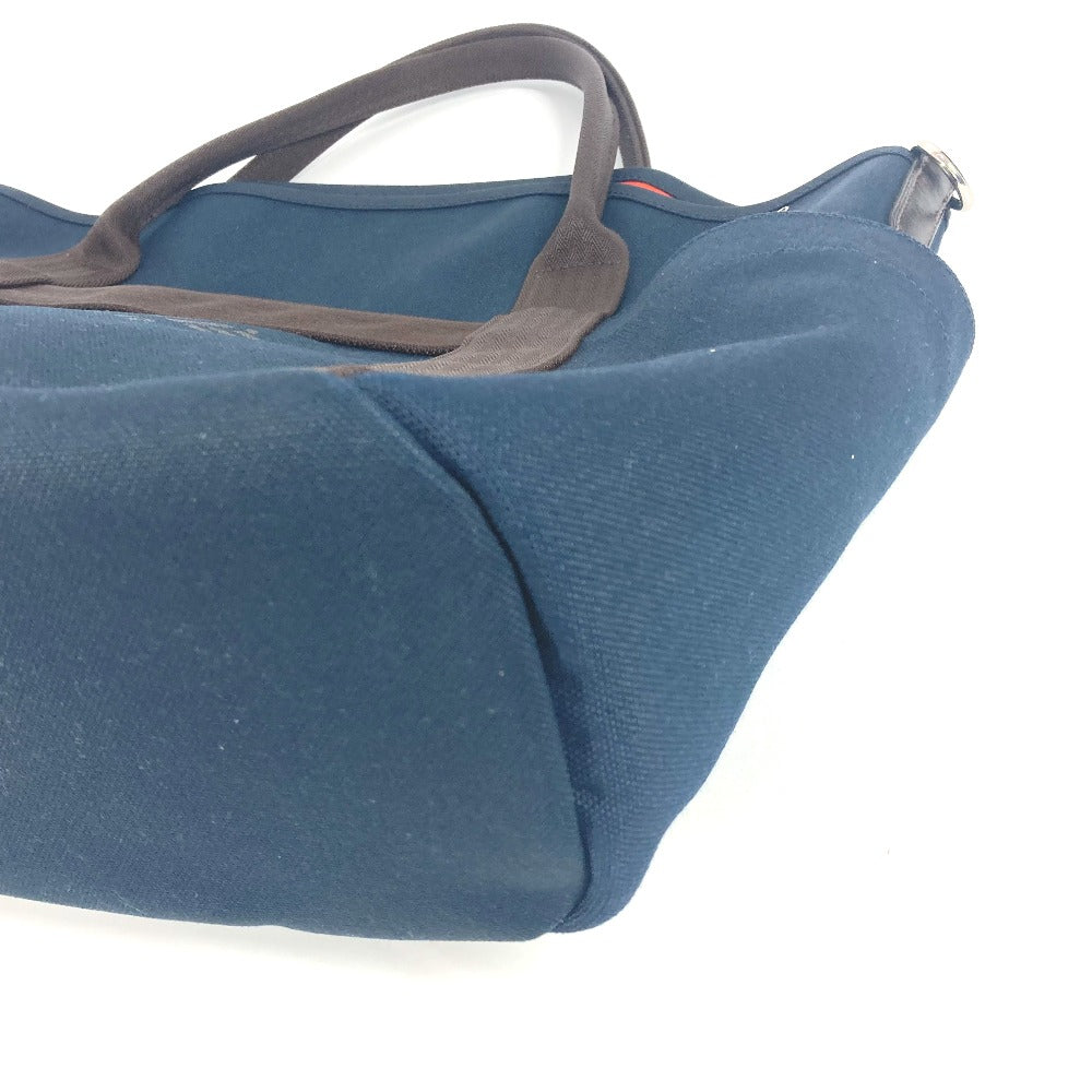 HERMES バッグインバッグ付き サックドパンサージュ グルーム 2WAY ショルダーバッグ 斜め掛け トートバッグ レザー/キャンバス レディース ネイビー - brandshop-reference