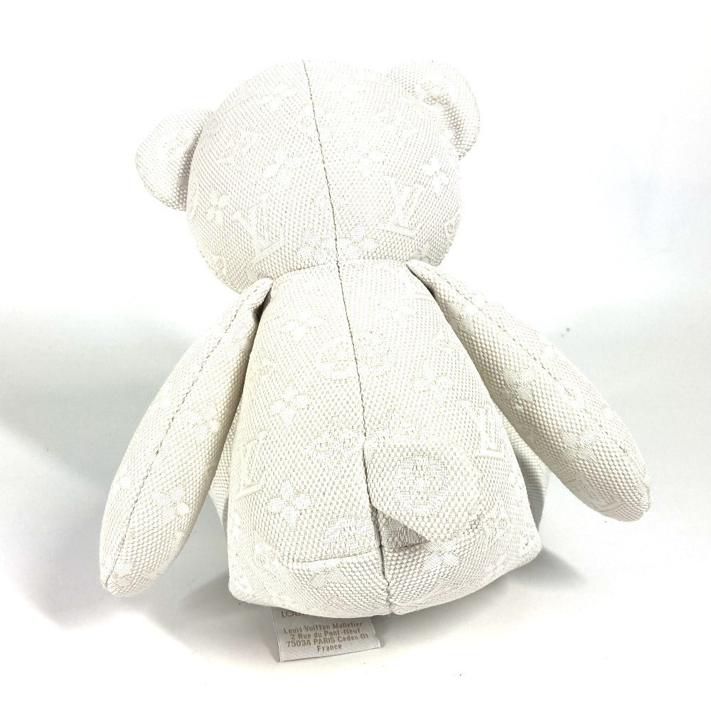 LOUIS VUITTON GI0869 インテリア 熊 クマ 人形 ドゥドゥ・ルイ テディベア ぬいぐるみ コットン ユニセックス ホワイト - brandshop-reference