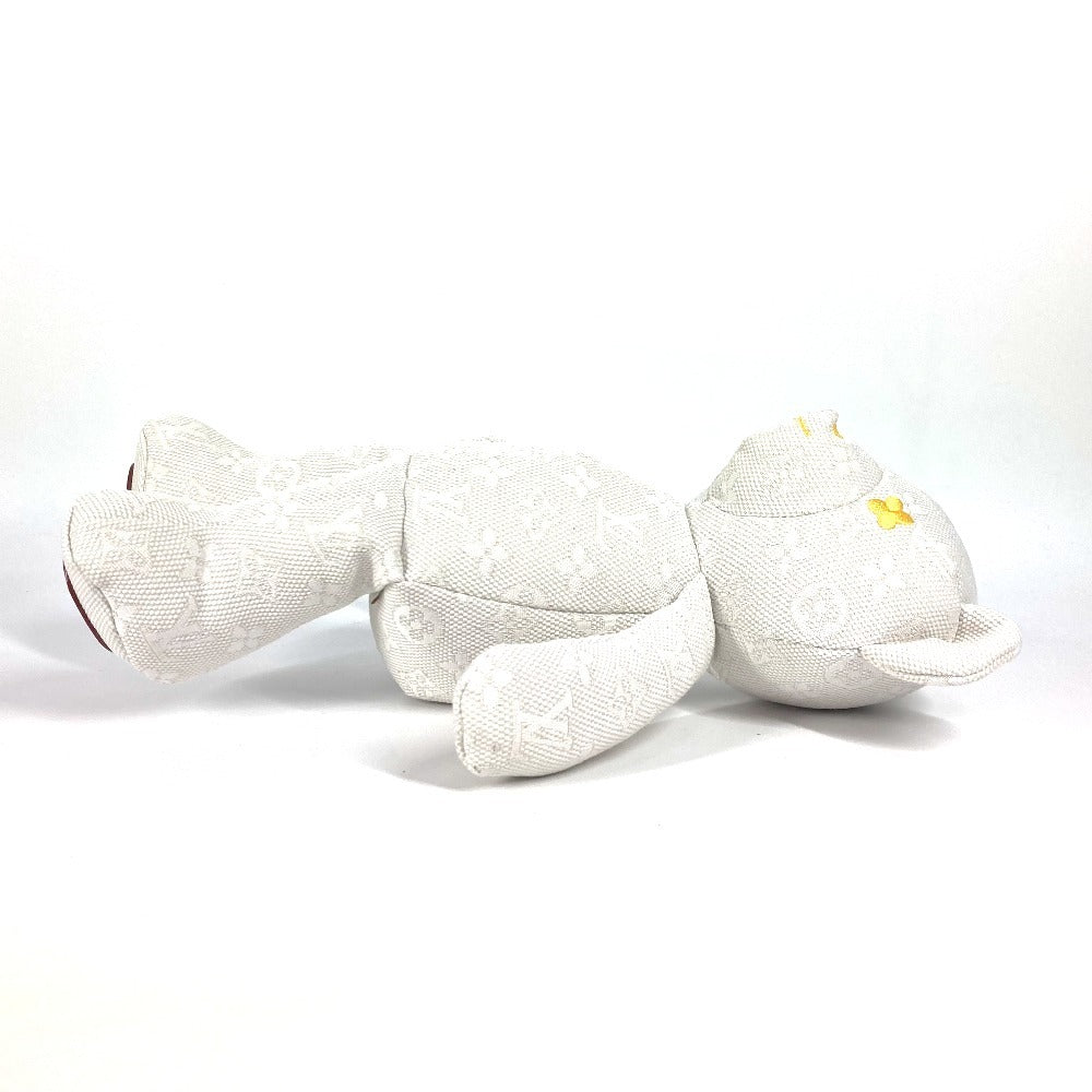 LOUIS VUITTON GI0869 インテリア 熊 クマ 人形 ドゥドゥ・ルイ テディベア ぬいぐるみ コットン ユニセックス ホワイト - brandshop-reference