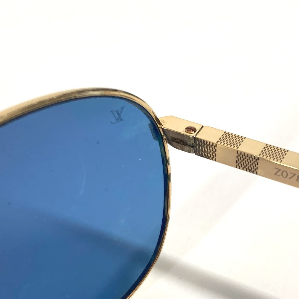 LOUIS VUITTON Z0789U アティテュード パイロット めがね メガネ アイウェア 眼鏡 サングラス メタル メンズ ブルー - brandshop-reference