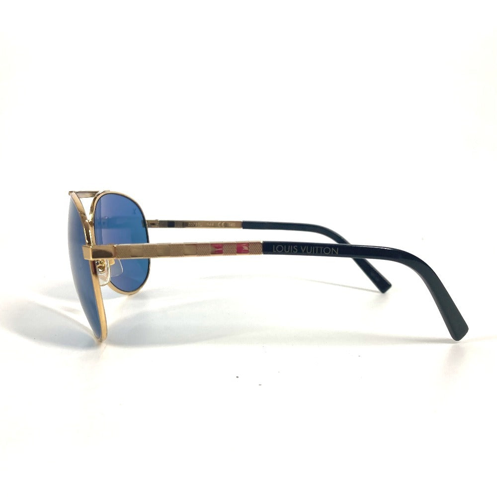 LOUIS VUITTON Z0789U アティテュード パイロット めがね メガネ アイウェア 眼鏡 サングラス メタル メンズ ブルー - brandshop-reference