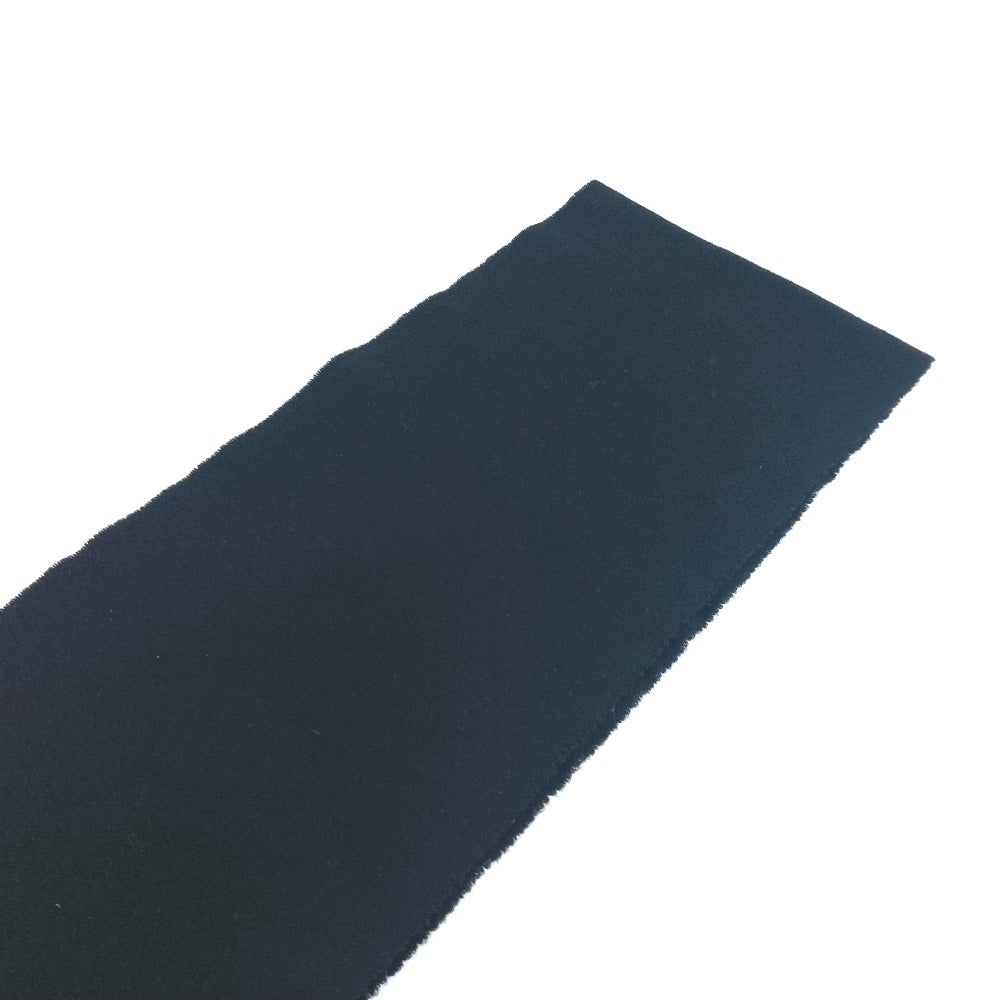 MONCLER ロゴ フリンジ マフラー ウール ユニセックス ブラック - brandshop-reference