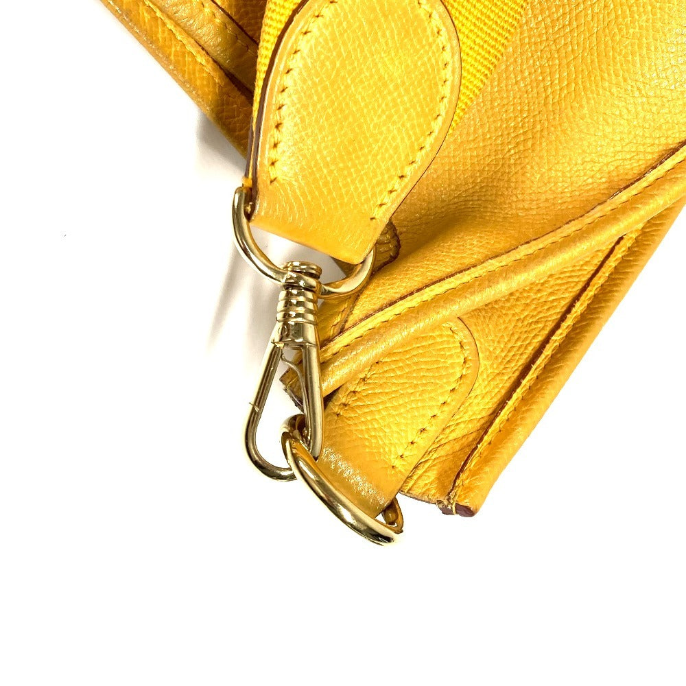 HERMES エブリン 1 GM エブリンGM カバン 斜め掛け ショルダーバッグ レザー ユニセックス イエロー - brandshop-reference