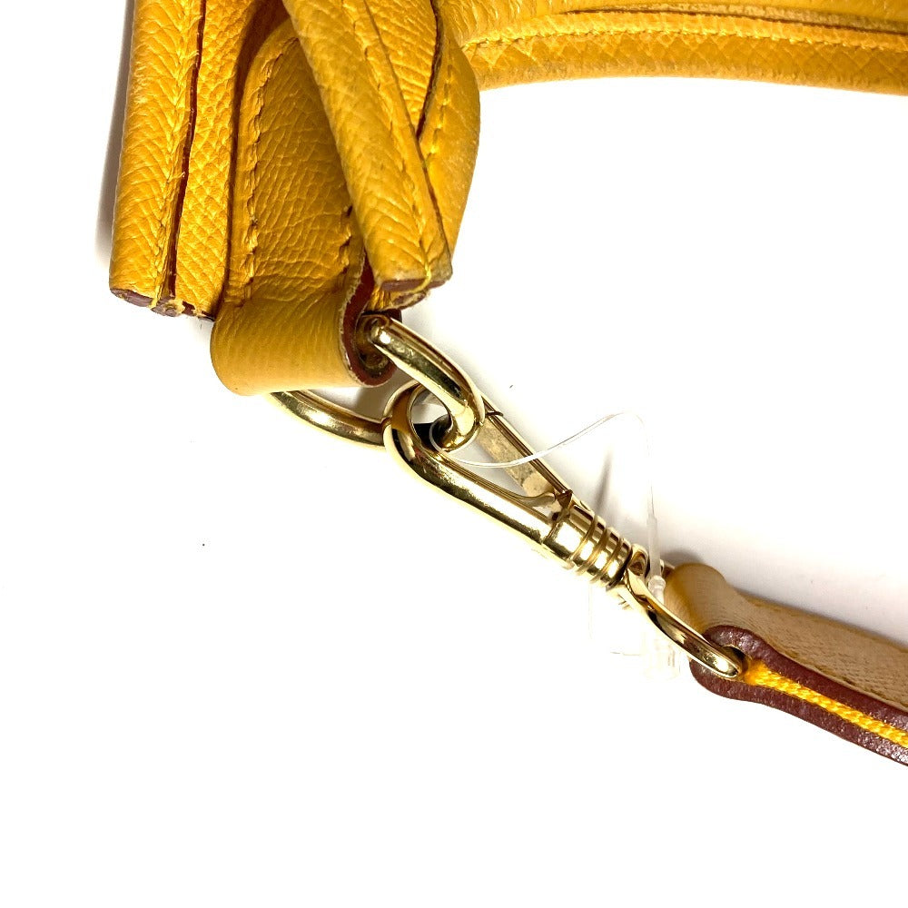HERMES エブリン 1 GM エブリンGM カバン 斜め掛け ショルダーバッグ レザー ユニセックス イエロー - brandshop-reference