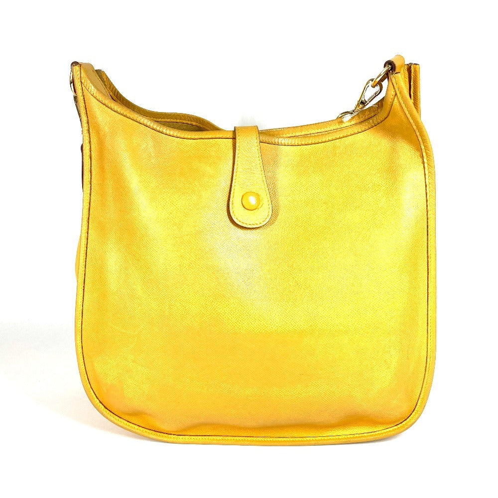 HERMES エブリン 1 GM エブリンGM カバン 斜め掛け ショルダーバッグ レザー ユニセックス イエロー - brandshop-reference