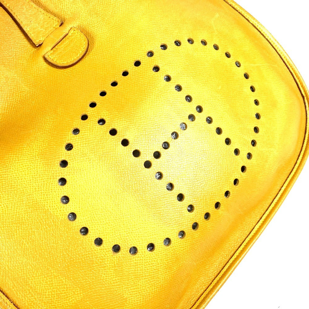 HERMES エブリン 1 GM エブリンGM カバン 斜め掛け ショルダーバッグ レザー ユニセックス イエロー - brandshop-reference