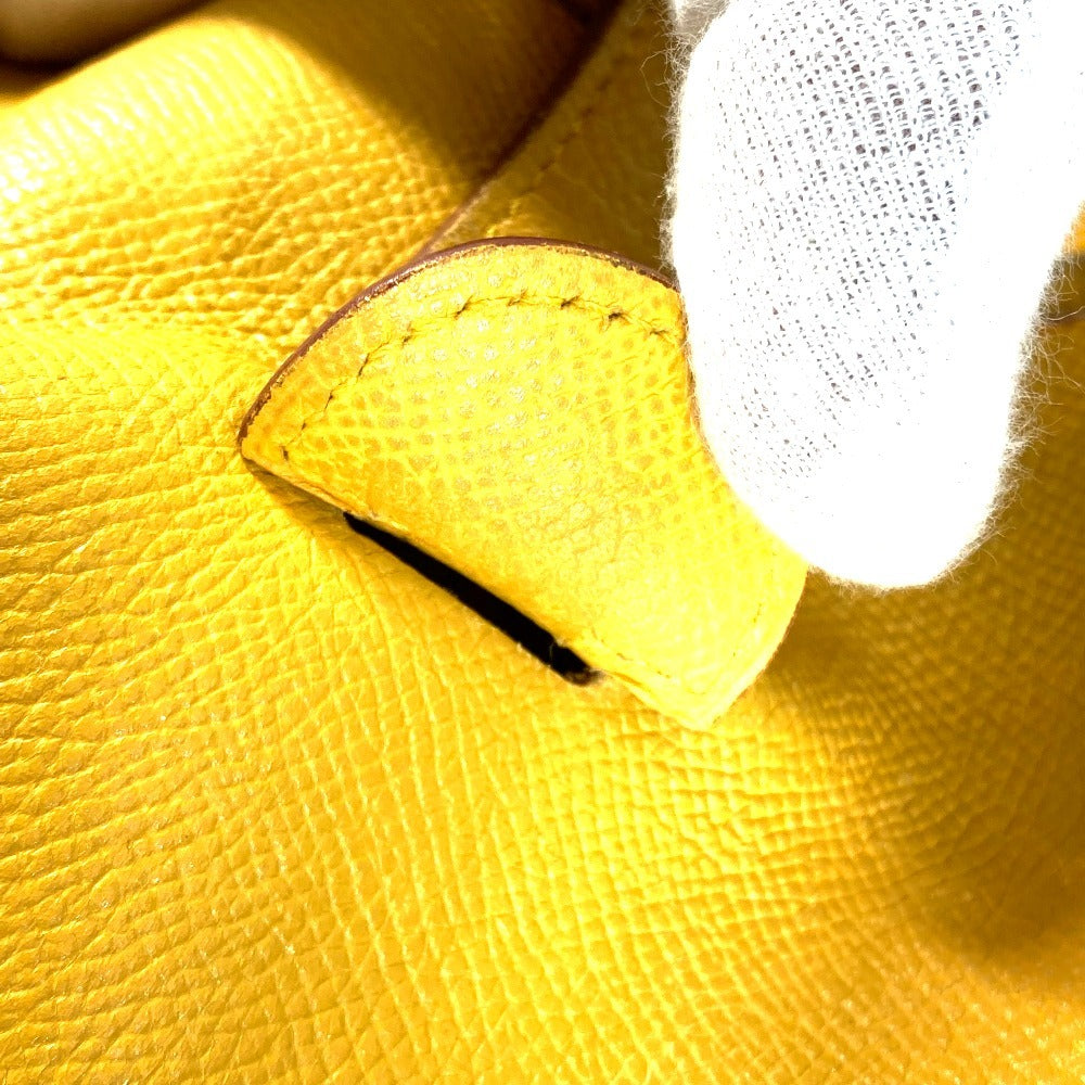 HERMES エブリン 1 GM エブリンGM カバン 斜め掛け ショルダーバッグ レザー ユニセックス イエロー - brandshop-reference