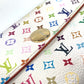 LOUIS VUITTON M93532 モノグラムマルチカラー ポルトフォイユ・サラ 村上隆 フラップ 長財布 モノグラムマルチカラーキャンバス ユニセックス ブロン ホワイト - brandshop-reference