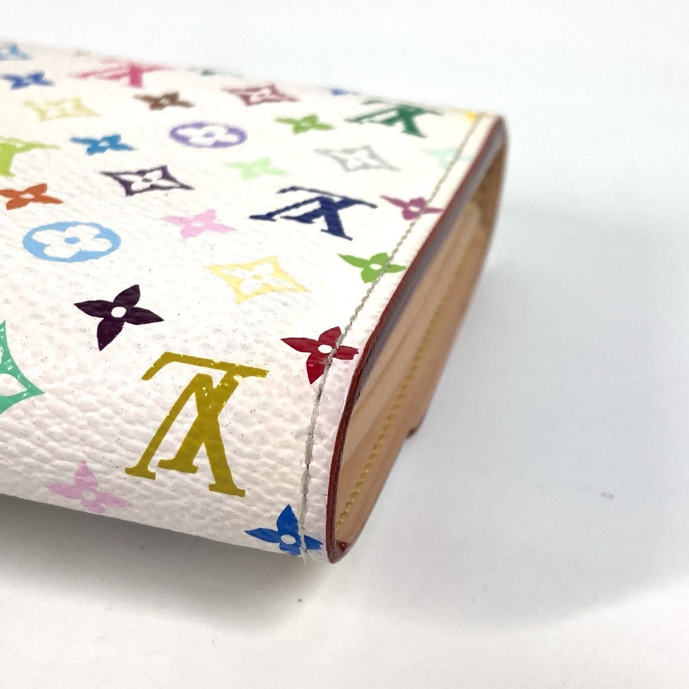 LOUIS VUITTON M93532 モノグラムマルチカラー ポルトフォイユ・サラ 村上隆 フラップ 長財布 モノグラムマルチカラーキャンバス ユニセックス ブロン ホワイト - brandshop-reference