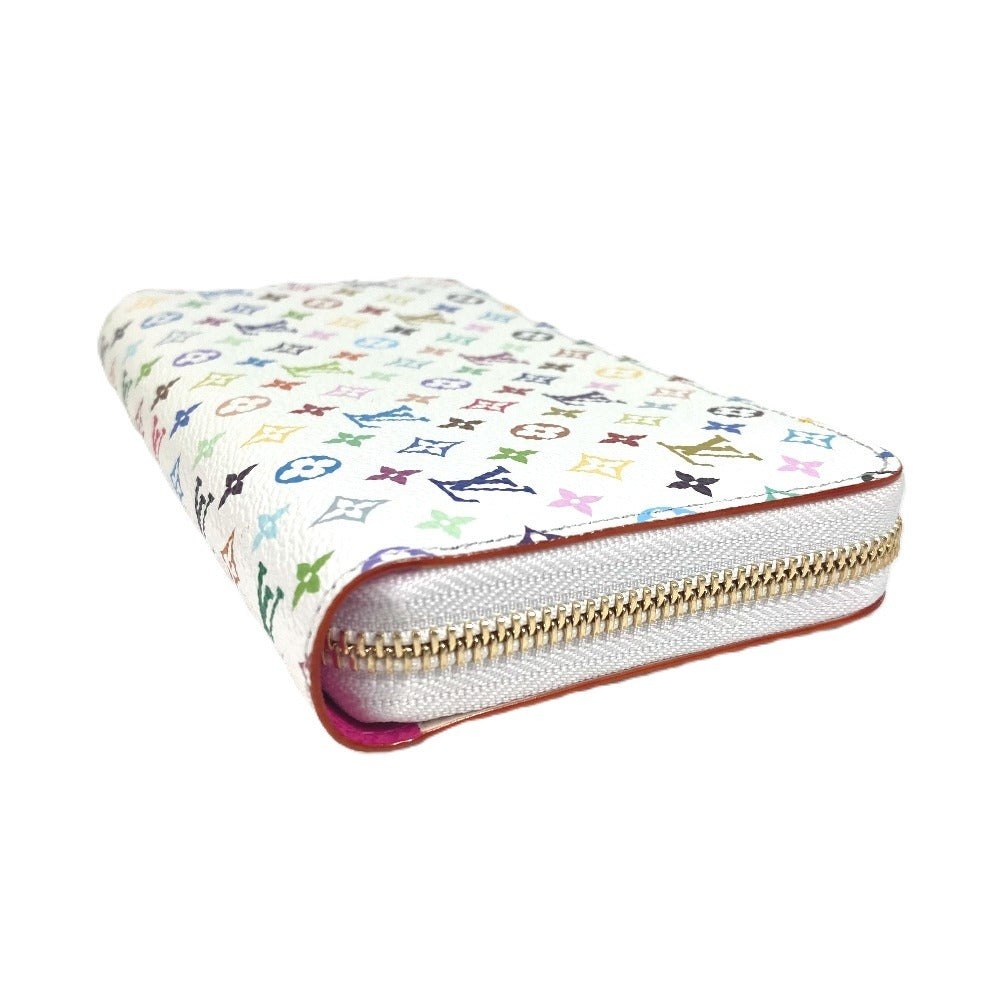 LOUIS VUITTON M13922 日本限定 LV × TM モノグラムマルチカラー ジッピー・ウォレット モノグラム 村上隆 ラウンドファスナー 長財布 モノグラムマルチカラーキャンバス ユニセックス ホワイト - brandshop-reference