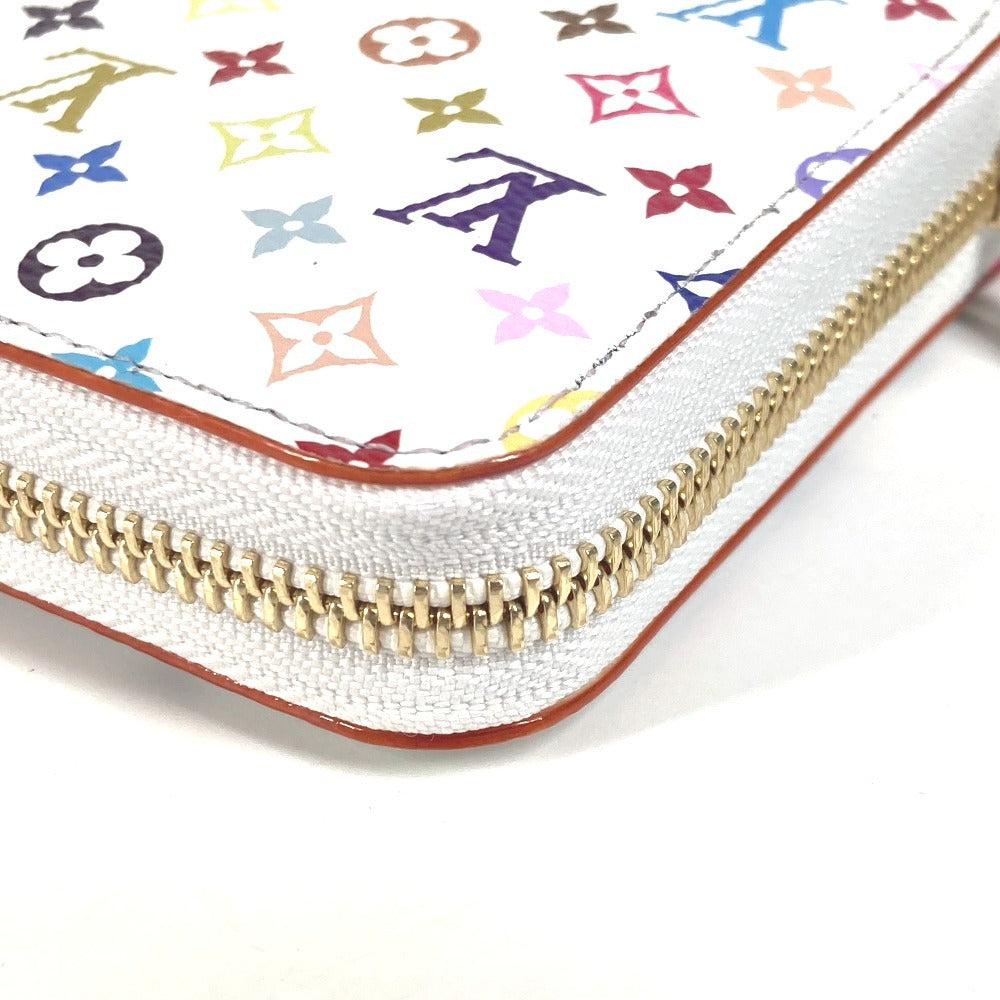 LOUIS VUITTON M13922 日本限定 LV × TM モノグラムマルチカラー ジッピー・ウォレット モノグラム 村上隆 ラウンドファスナー 長財布 モノグラムマルチカラーキャンバス ユニセックス ホワイト - brandshop-reference