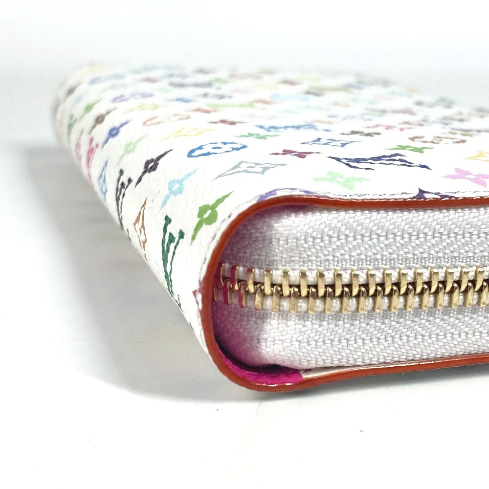 LOUIS VUITTON M13922 日本限定 LV × TM モノグラムマルチカラー ジッピー・ウォレット モノグラム 村上隆 ラウンドファスナー 長財布 モノグラムマルチカラーキャンバス ユニセックス ホワイト - brandshop-reference