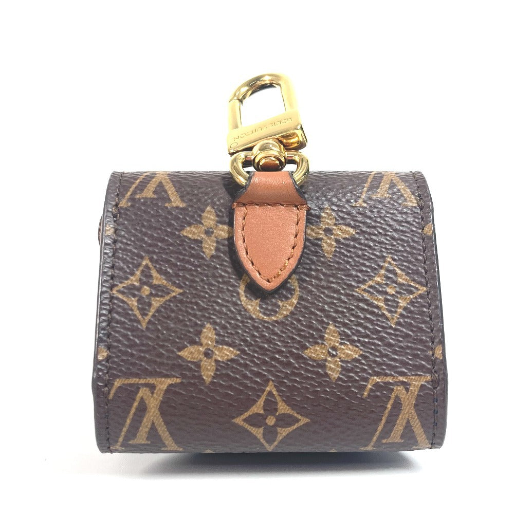 LOUIS VUITTON M01361 モノグラム キーホルダー・イヤホン ポーチ LV ベア バッグチャーム キーホルダー airpods イヤフォンケース レザー レディース ブラウン - brandshop-reference