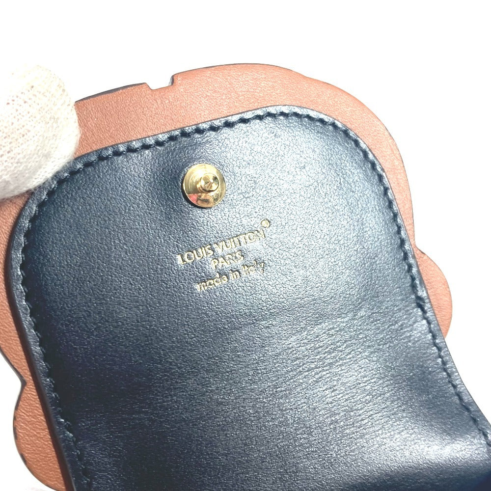 LOUIS VUITTON M01361 モノグラム キーホルダー・イヤホン ポーチ LV ベア バッグチャーム キーホルダー airpods イヤフォンケース レザー レディース ブラウン - brandshop-reference